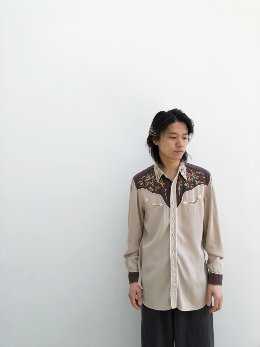 ヴィンテージ レーヨン ウエスタンシャツ【1950's】【California