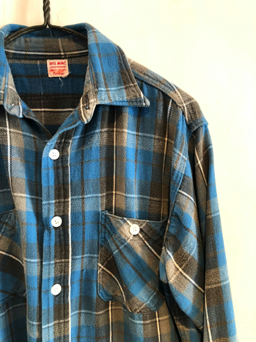 ビッグマック ヴィンテージ ネルシャツ【BIG MAC】【1960s-】Vintage Cotton Nel Shirt