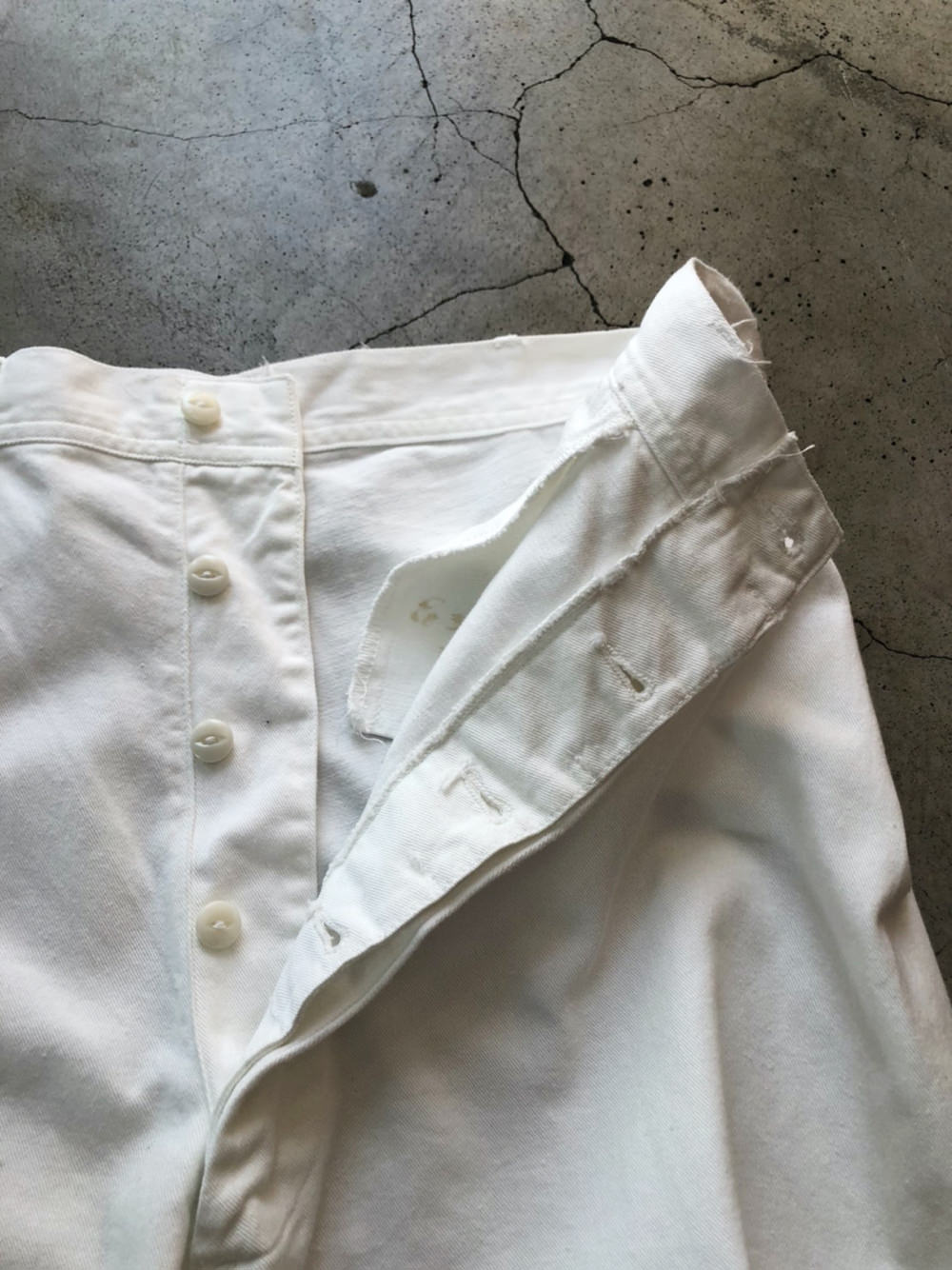 40s Cotton Sailor Pants Milk Pants USN 40年代 アメリカ海軍 コットンセーラーパンツ ミルク 巻き仕様